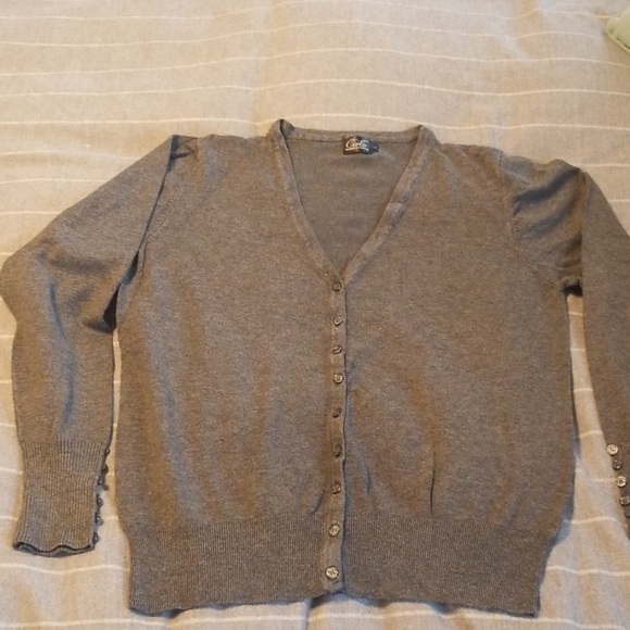 Cielo Sweaters - Charcoal Grey cardigan